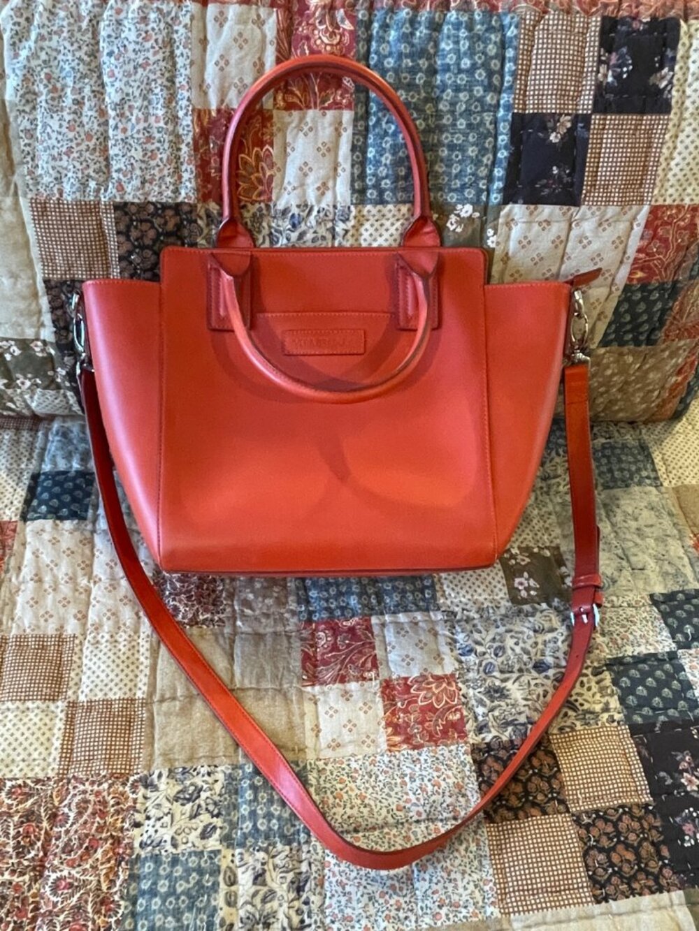Vera Bradley Faux Leather Satchel/Crossbody - Picture 2 of 10